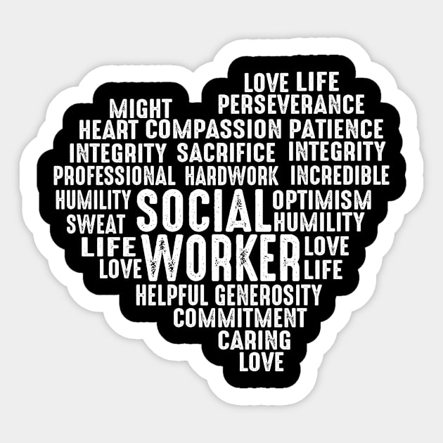 Social Sciences Social Work Profession Gift Sticker by 2blackcherries